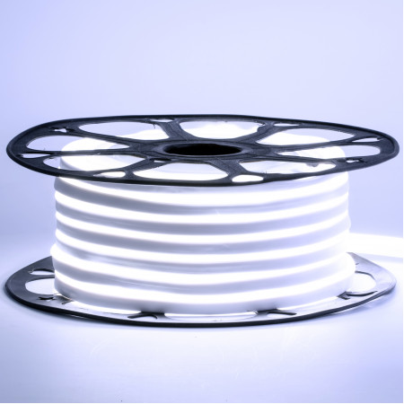 Led неон белый холодный AVT-1 220V smd2835 120LED/m 7Вт/m IP65, 1м