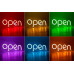 Неоновая вывеска "OPEN" RGB синхронно вся вывеска (с контроллером)
