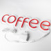 Неоновая вывеска "COFFEE" RED (с контроллером)