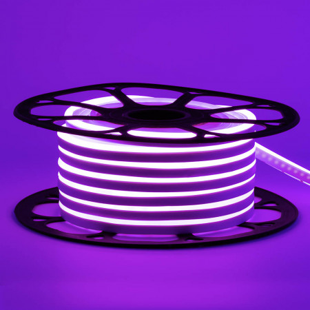 Светодиодный неон AVT темно - розовый 2835 12V 11W/m IP65 6*12mm