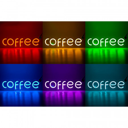 Неоновая вывеска "COFFEE" RGB (с контроллером)