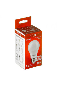 Светодиодная лампа SIVIO E27-A60-10W-6400K