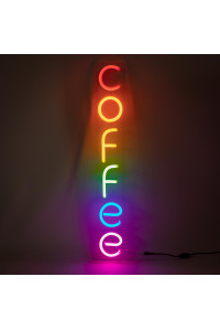 Неоновая вывеска COFFEE (100х650)