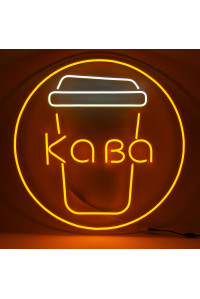Неоновая вывеска Кава (600х600)