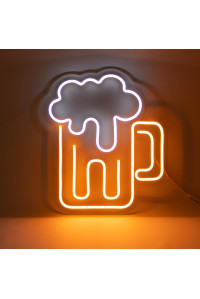 Неоновая вывеска Бокал пива (330х380)