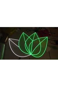 Неоновая вывеска Листья (780х580)