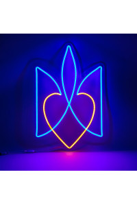 Неоновая вывеска Тризубец (330х495)