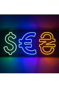 Неоновая вывеска для валютных обменников (505х245)
