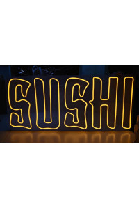 Неоновая вывеска SUSHI (800х350)