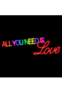 Неоновая вывеска All you need is Love (800х250)