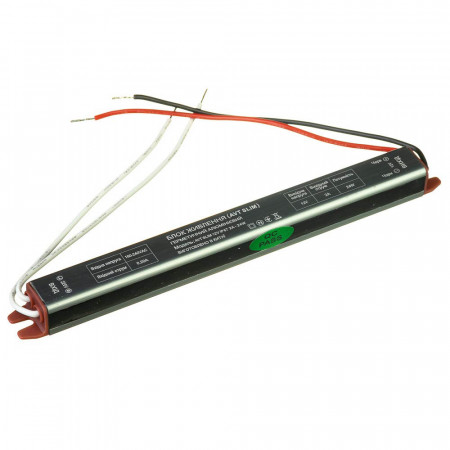 Блок питания узкий 12 В 2А 24Вт IP67 AVT SLIM