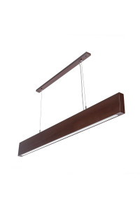 Подвесной линейный светильник коричневый AVATON #1502/1 FOREST-36W 4000K 120см (бук)