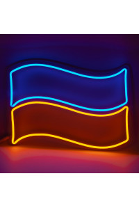 Неоновая вывеска Флаг (395х300)