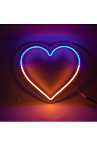 Неоновая вывеска Сердце (300x275)