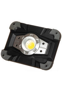 Прожектор светодиодный аккумуляторный 1LED+RED/BLUE , з USB (серый)