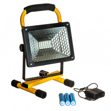 Прожектор светодиодный аккумуляторный переносной 30W W804