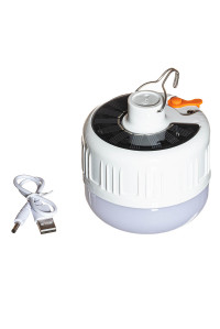 Подвесная лампа с солнечной панелью аккумуляторная кемпинговая на крючке 5V LED USB 20 Вт