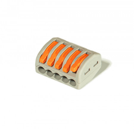 Клеммник серый 5 рычажков РСТ-215