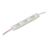 Led модуль белый холодный 12V smd5730 3LED 1Вт IP65