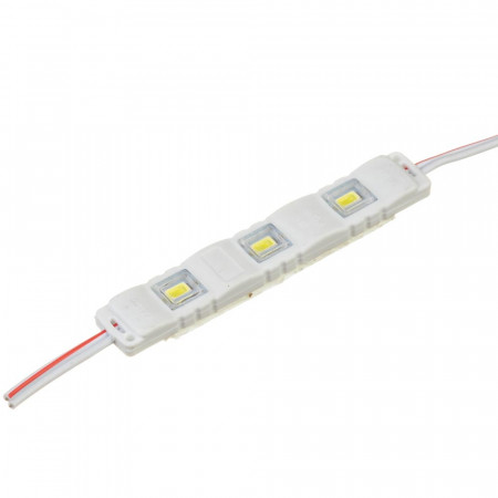 Led модуль белый холодный 12V smd5730 3LED 1Вт IP65