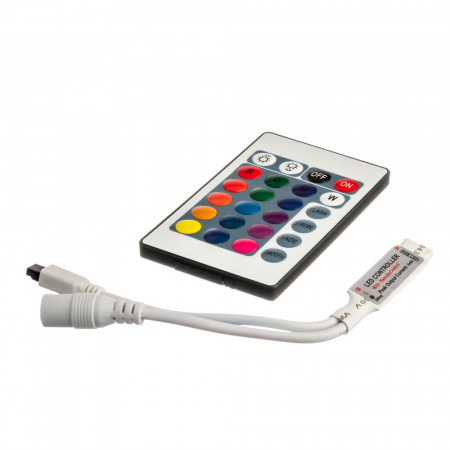 Контроллер мини RGB 6A-72Вт (IR 24 кнопки)