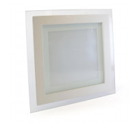 Led светильник стеклянный 12Вт 4000К квадрат IP20