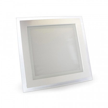 Led светильник стеклянный 18Вт 3000К квадрат IP20