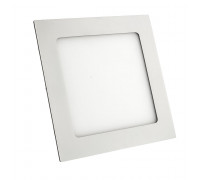 Led светильник врезной 12Вт 3000К квадрат пластик IP20