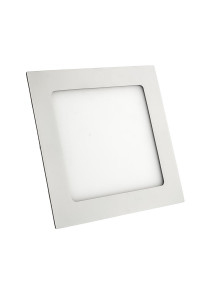 Led светильник врезной 12Вт 3000К квадрат пластик IP20