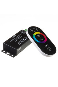 Контроллер черный RGB 18A-216Вт, (6 кнопок) 