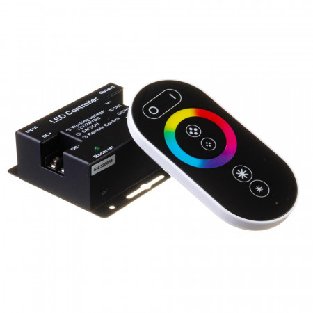 Led контроллер светодиодный rgb 18А/12 Вт черный (RR 6 кнопок)