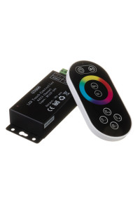 Контроллер черный RGB 18A-216Вт, (8 кнопок) 