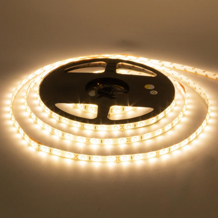 Led лента теплая белая 12V AVT smd2835 60LED/m IP20, 1м