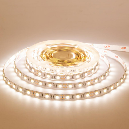 Led лента теплая белая 12V AVT smd5050 60LED/m IP20, 1м
