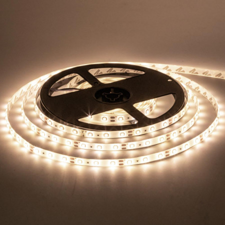 Led лента теплая белая 12V smd2835 60LED/m IP65, 1м
