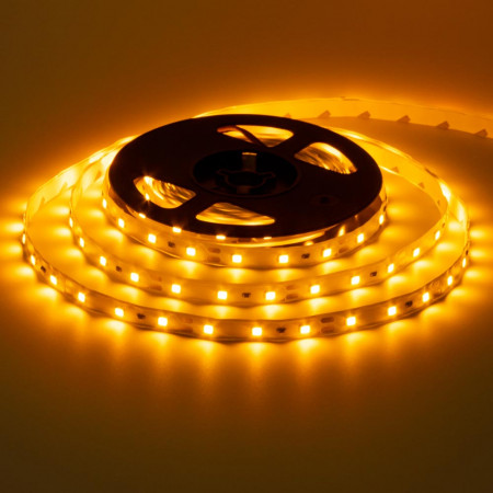 Led лента желтая 12V smd2835 60LED/m IP20, 1м