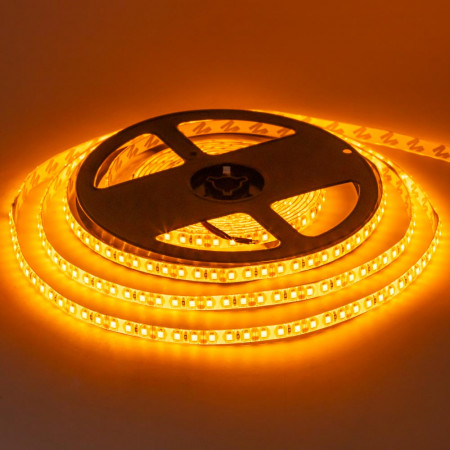 Led лента желтая 12V smd2835 120LED/m IP20, 1м