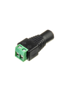 Коннектор для LED ленты 12В mini jack 5,5мм мама 