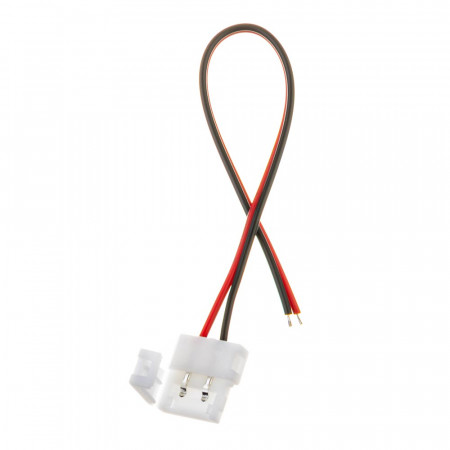 Коннектор для LED ленты 12В 8мм провод+зажим