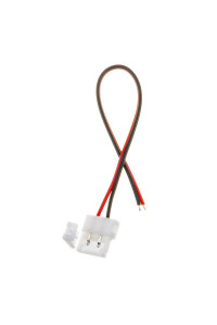 Коннектор для LED ленты 12В 10мм провод+зажим