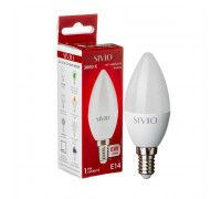 Led лампа SIVIO теплая белая 6W E14 C37 3000K