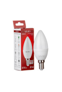 Led лампа SIVIO нейтральная белая 6W E14 C37 4100K