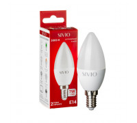 Led лампа SIVIO теплая белая 7W E14 C37 3000K
