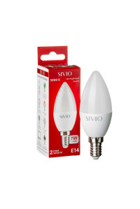 Led лампа SIVIO теплая белая 7W E14 C37 3000K