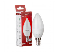 Led лампа SIVIO нейтральная белая 7W E14 C37 4100K