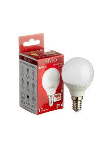 Led лампа SIVIO теплая белая 5W E14 G45 3000K