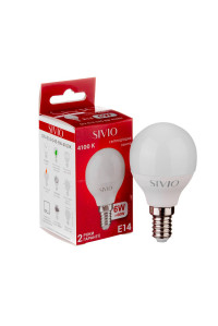 Led лампа SIVIO нейтральная белая 6W E14 G45 4100K