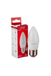 Led лампа SIVIO теплая белая 7W E27 C37 3000K