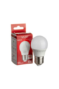 Led лампа SIVIO теплая белая 5W E27 G45 3000K