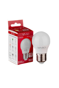 Led лампа SIVIO нейтральная белая 5W E27 G45 4100K